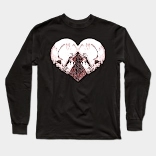 Skull Heart Long Sleeve T-Shirt